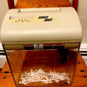 Small paper shredded